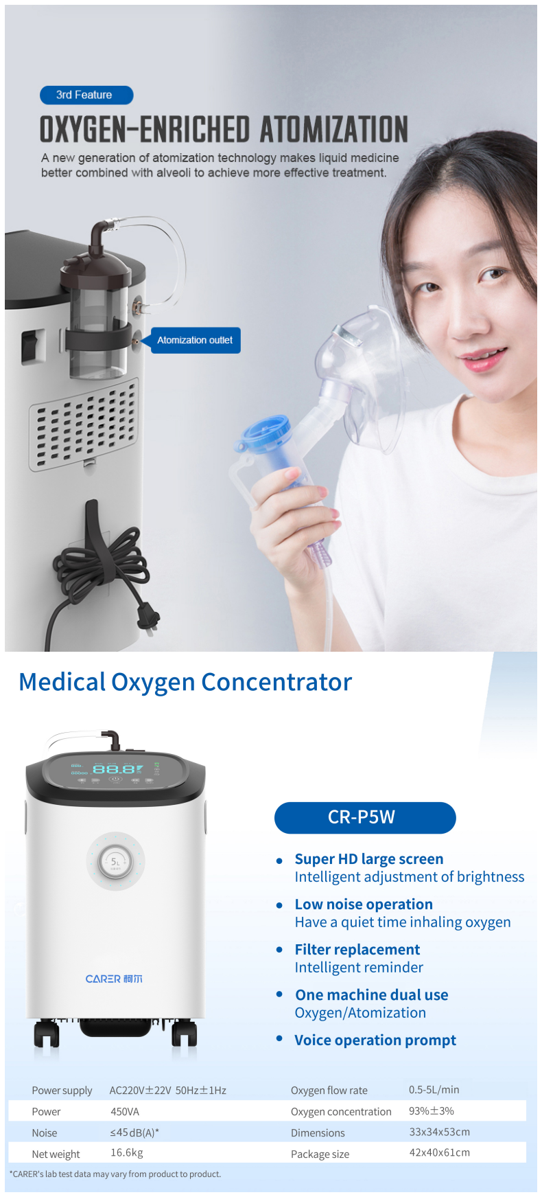 Bester Sauerstoffkonzentrator von CARER Medical